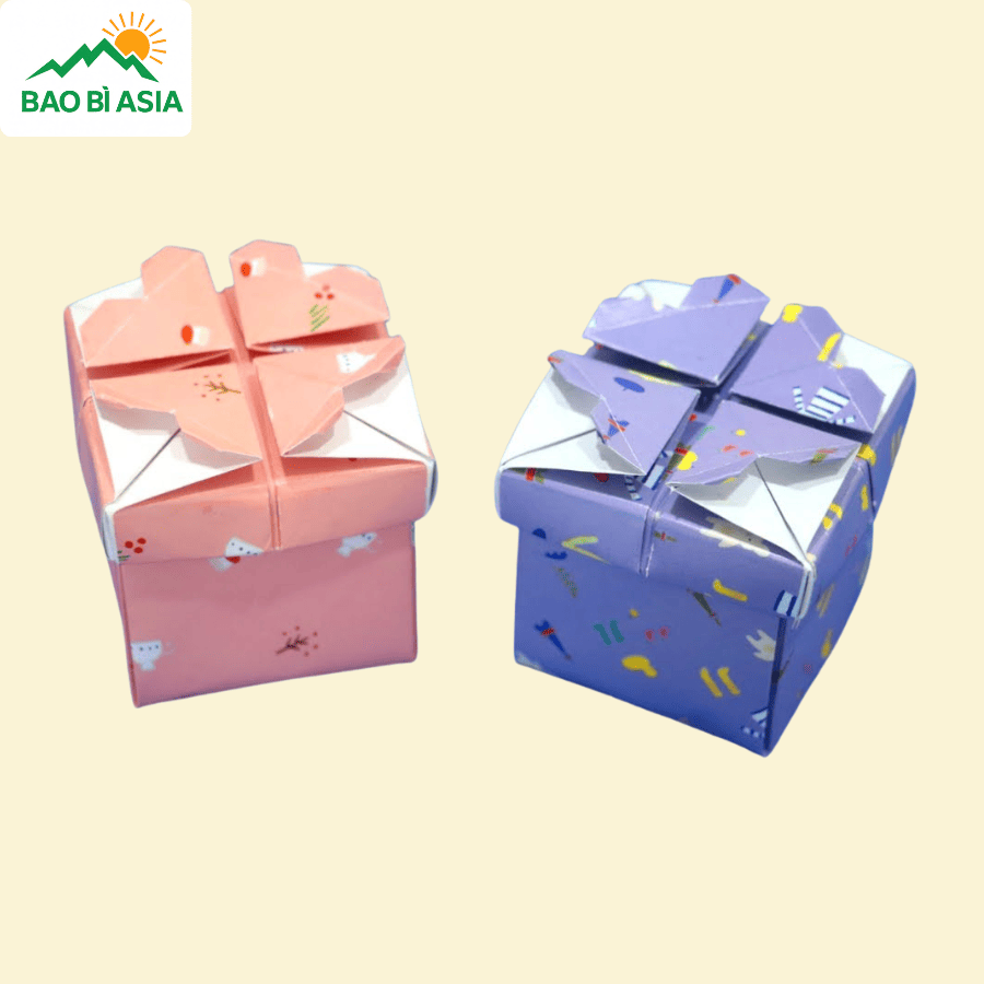 Hộp quà giấy handmade đẹp mẫu 8