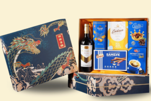 HQT29 - Hộp Đựng Quà Tết Vân Long Phú Quý