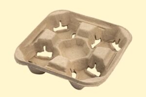 Khay giấy bã mía có vách ngăn