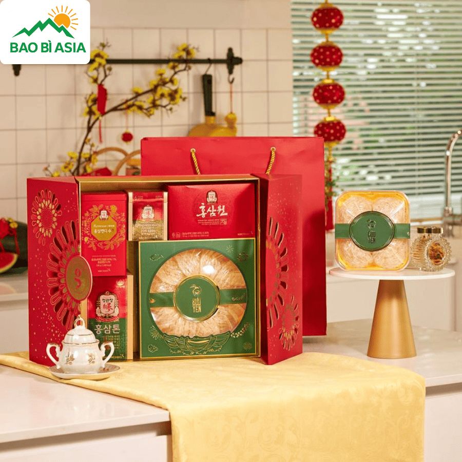 Thiết kế hộp giấy quà Tết độc đáo, ấn tượng mẫu 7