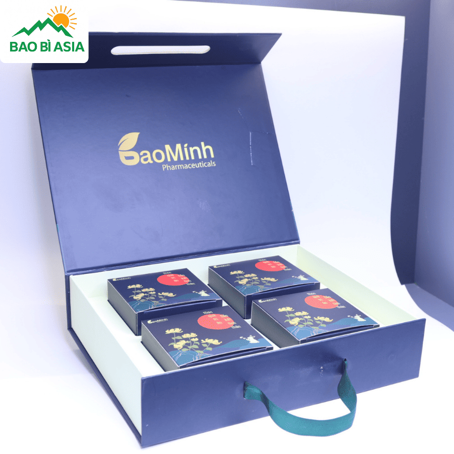 Thiết kế hộp quà Tết kiểu tối giản mẫu 7