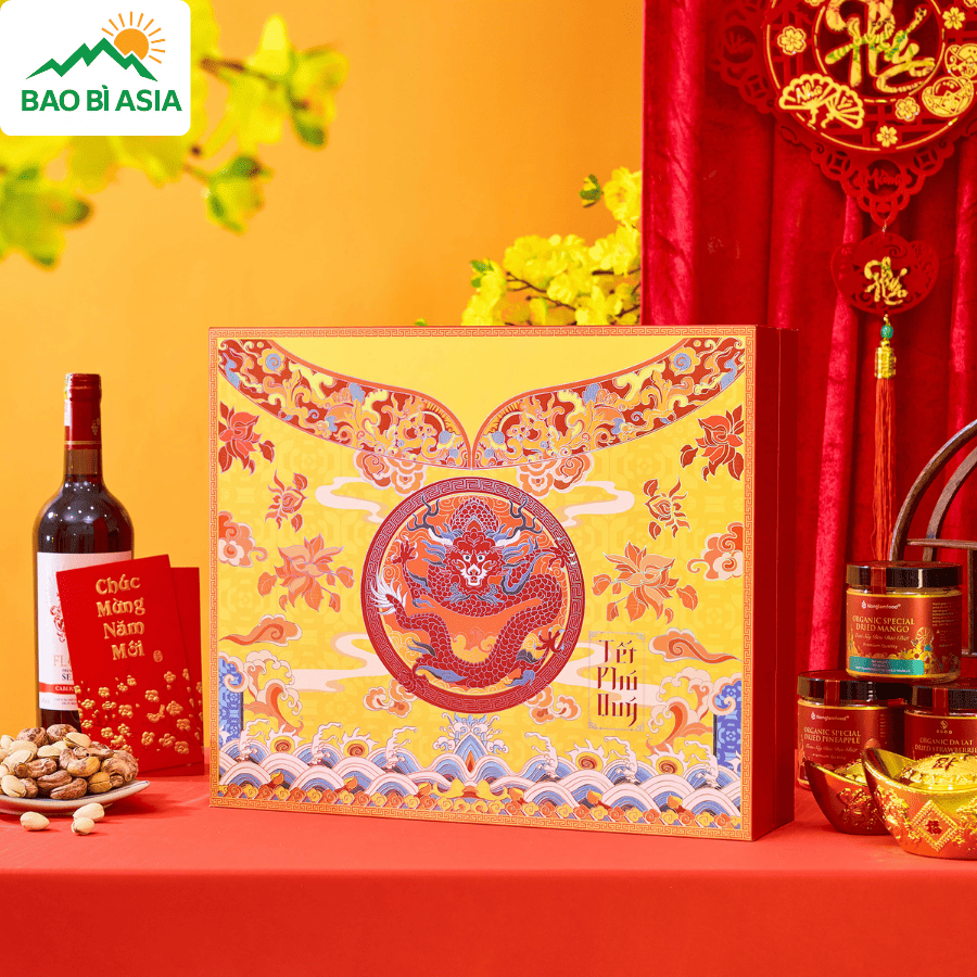 Thiết kế hộp quà Tết linh vật mẫu 7