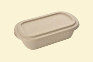 Tô bã mía nâu Oval 700ml + nắp giấy (không nóng)