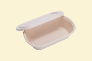 Tô bã mía nâu Oval 850ml + nắp giấy (không nóng)