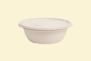 Tô bã mía nâu tròn 850ml + nắp giấy (không nóng)