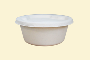 Tô bã mía trắng tròn 1000ml + nắp giấy (không nóng)