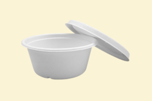 Tô bã mía trắng tròn 500ml + nắp giấy (không nóng)