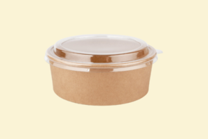 Tô giấy Kraft 1000ml + nắp nhựa (món nóng)