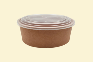 Tô giấy Kraft 1300ml + nắp nhựa (món nóng)