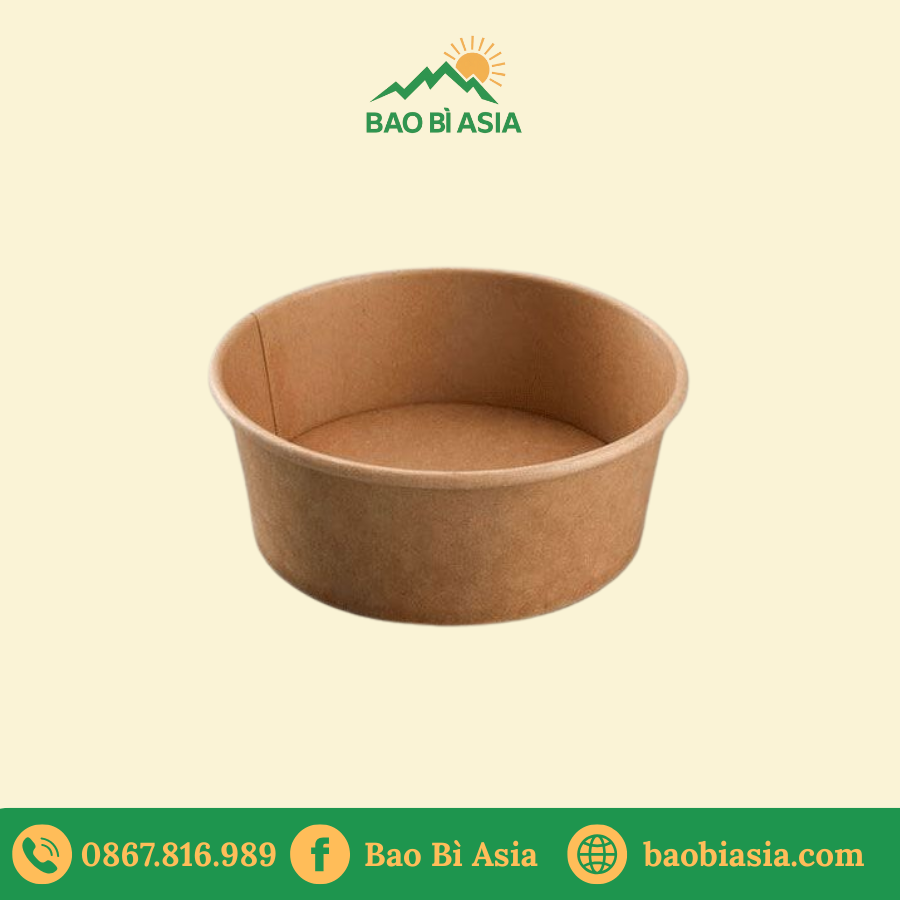 Tô giấy Kraft 500ml (không nắp)