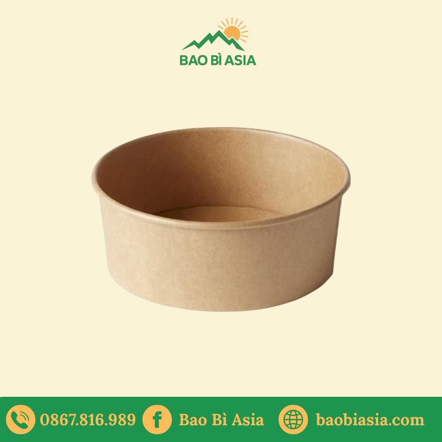 Tô giấy Kraft 750ml (không nắp)