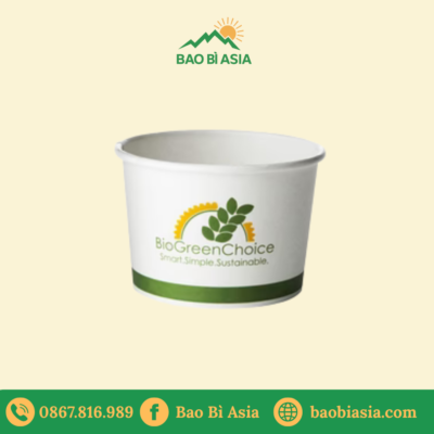 Tô giấy trắng 250ml (không nắp)