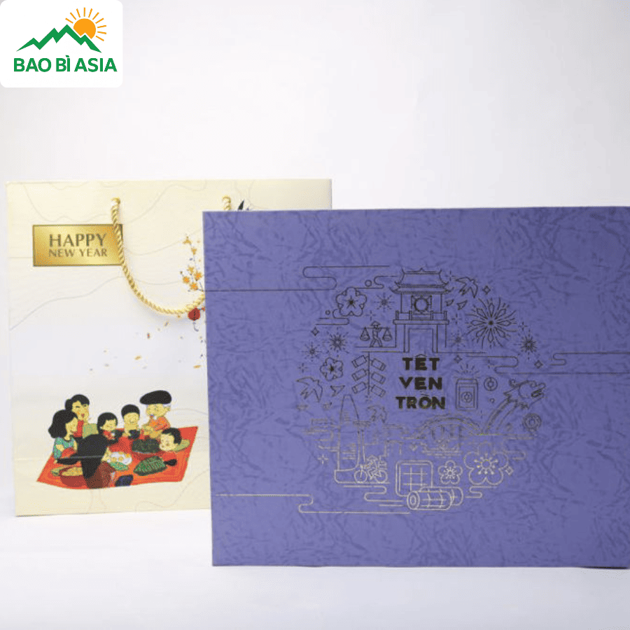 Túi giấy đựng quà Tết đẹp mẫu 15