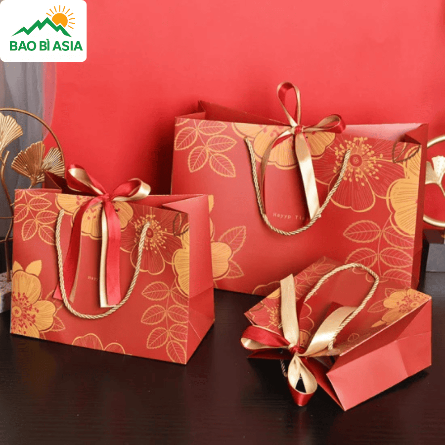 Túi giấy đựng quà Tết đẹp mẫu 18