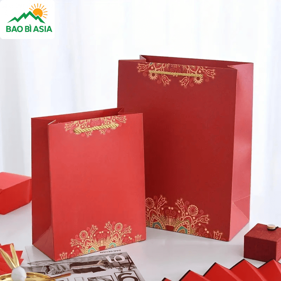 Túi giấy đựng quà Tết đẹp mẫu 32
