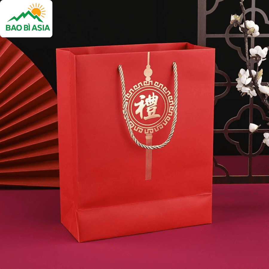Túi giấy đựng quà Tết đẹp mẫu 36