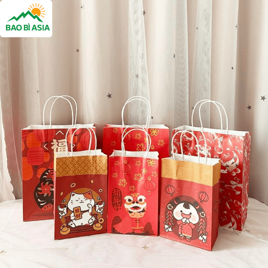 Túi giấy đựng quà Tết đẹp mẫu 40