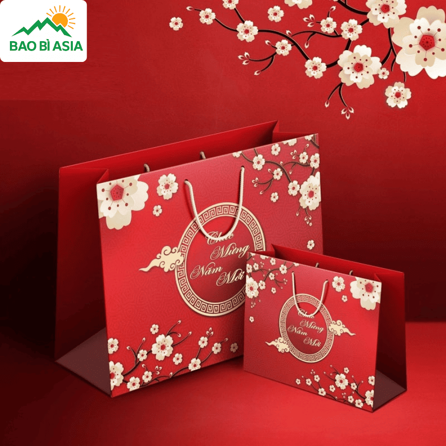 Túi giấy đựng quà Tết đẹp mẫu 44