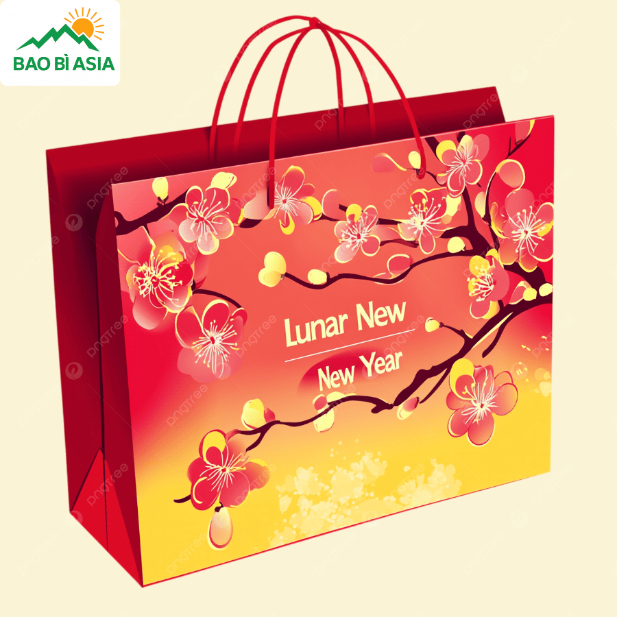 Túi giấy đựng quà Tết đẹp mẫu 5