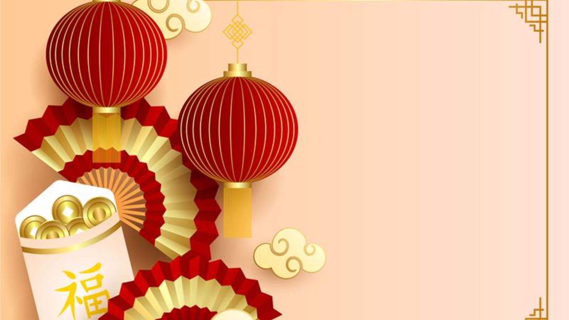 Background Tết xưa cổ điển mẫu 16