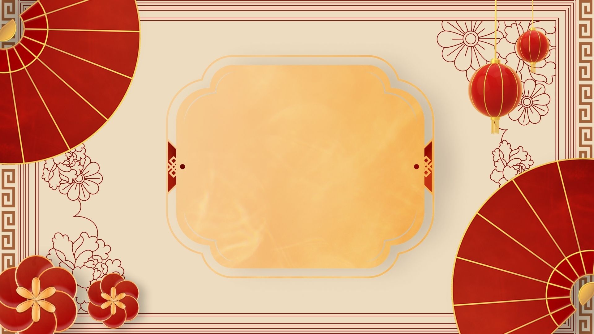 Background Tết xưa cổ điển mẫu 3