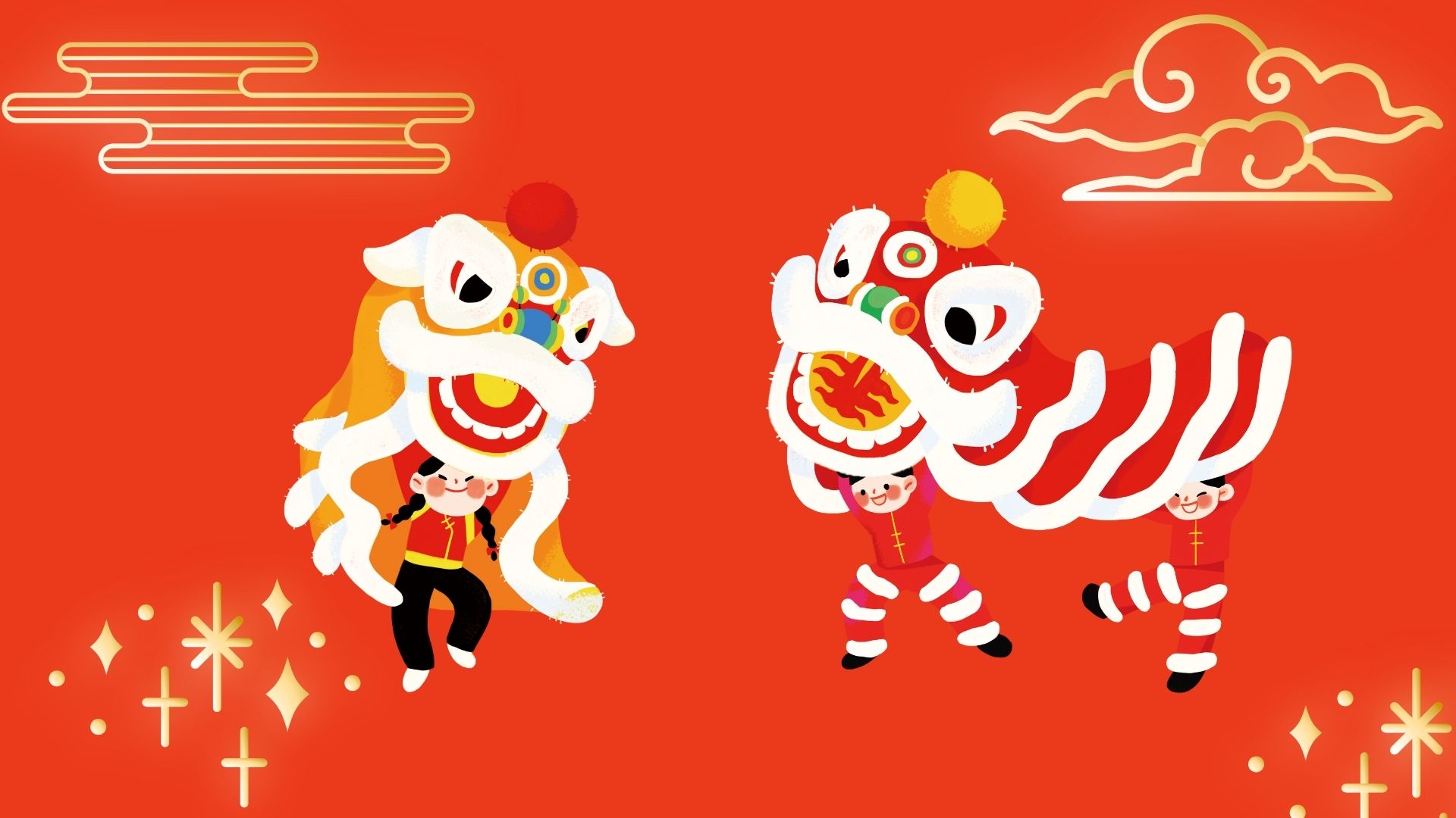 Background Tết xưa cổ điển mẫu 8