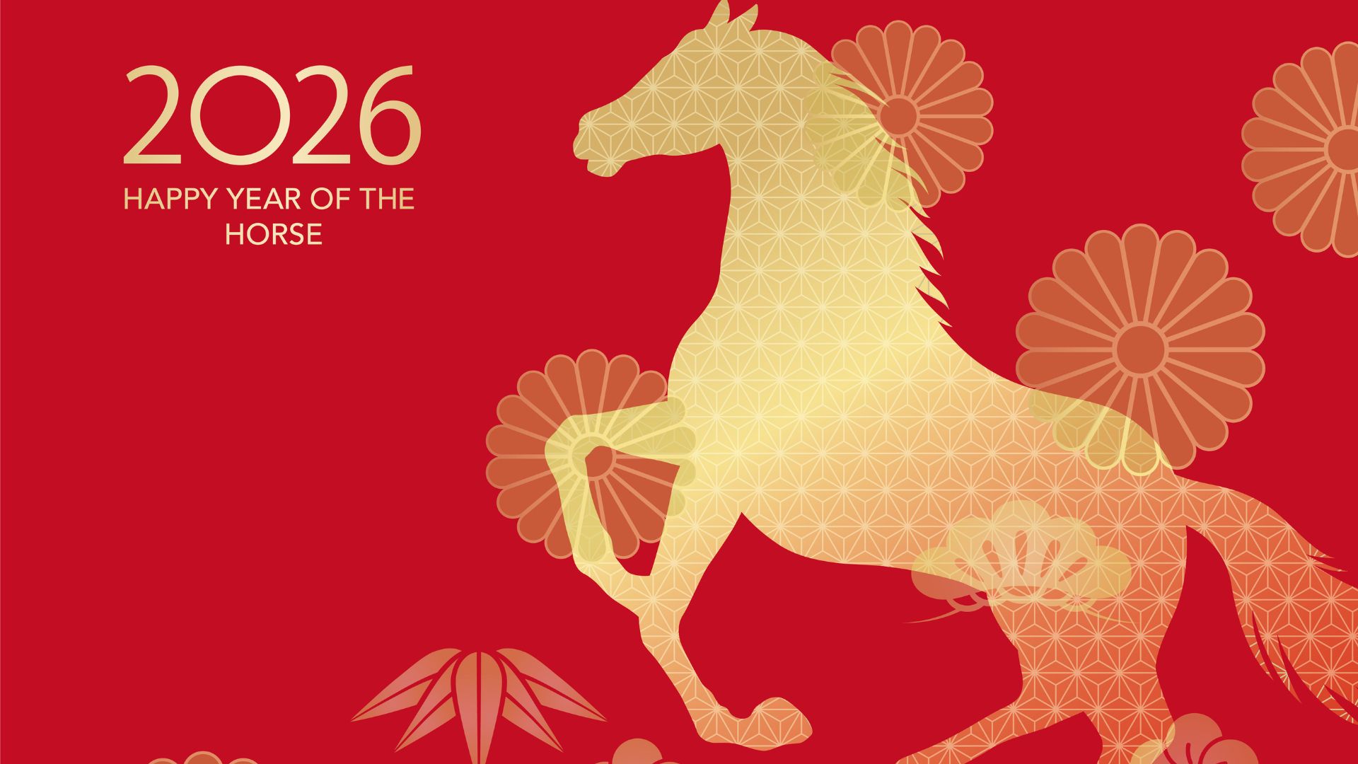 Background Tết linh vật con ngựa mẫu 10