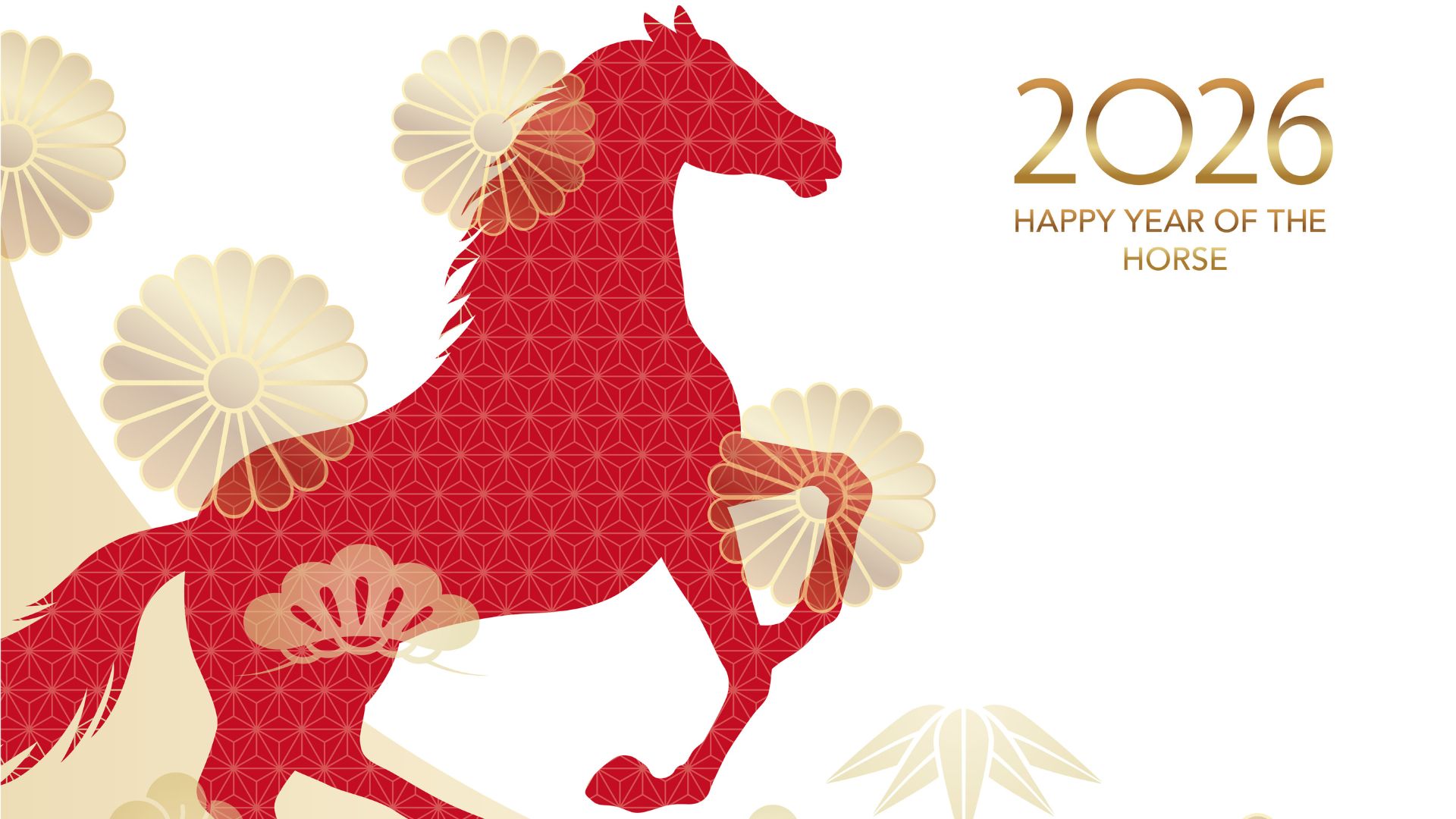 Background Tết linh vật con ngựa mẫu 8