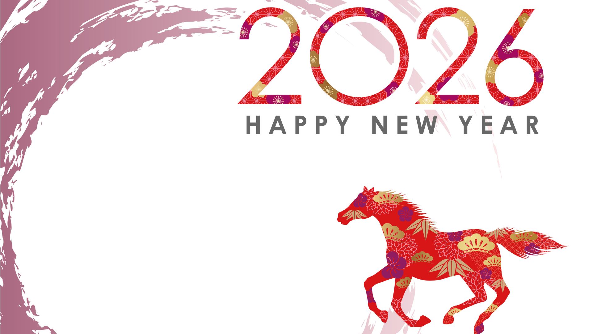 Background Tết linh vật con ngựa mẫu 9