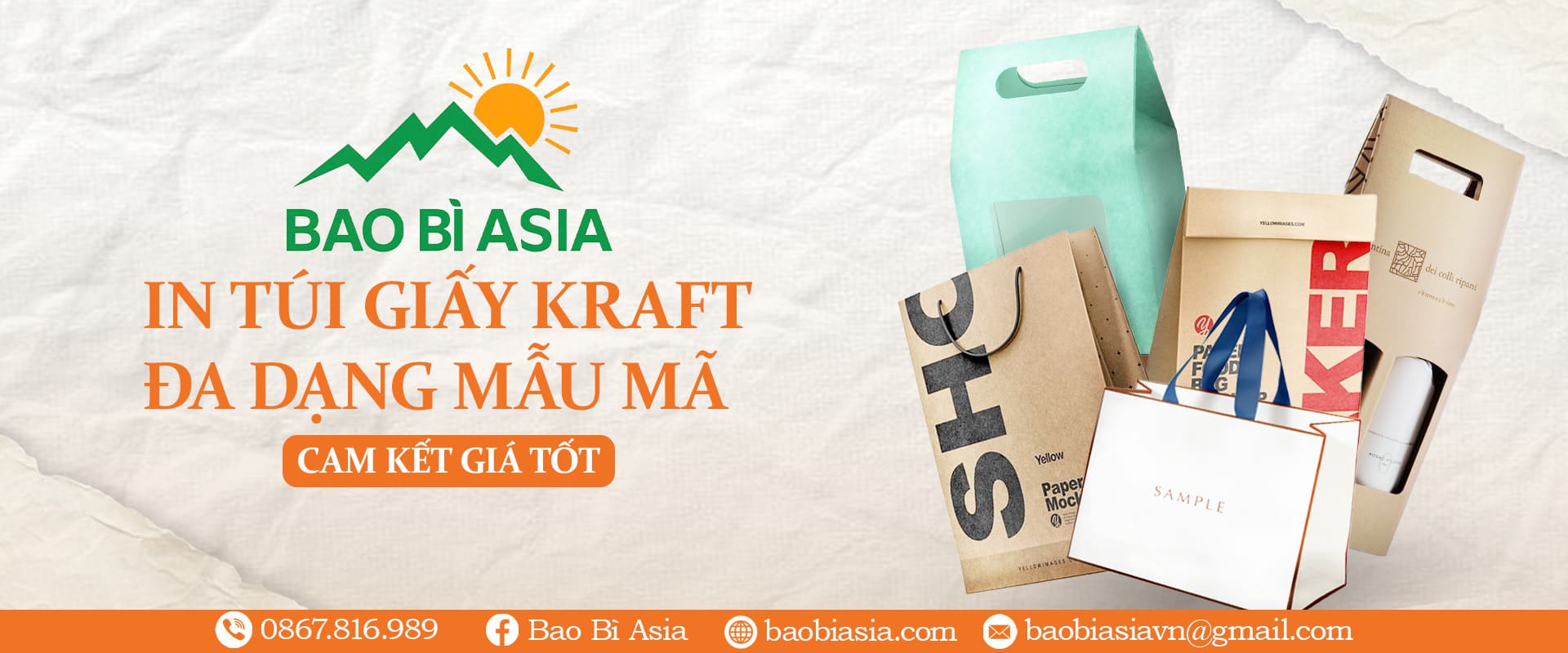 Banner túi giấy kraft