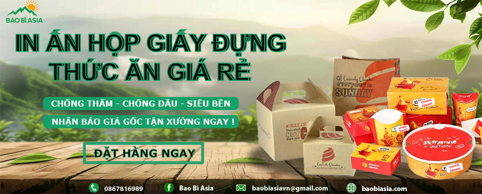 Banner hộp đựng đồ ăn