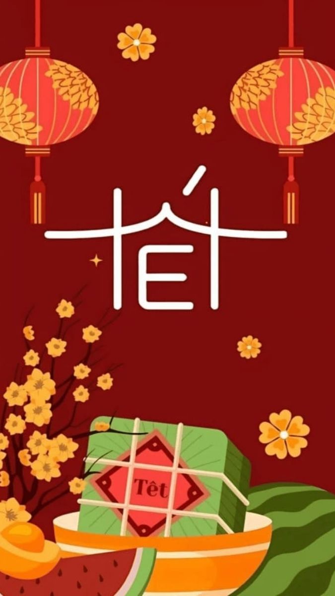 Hình nền Tết cho điện thoại mẫu 11