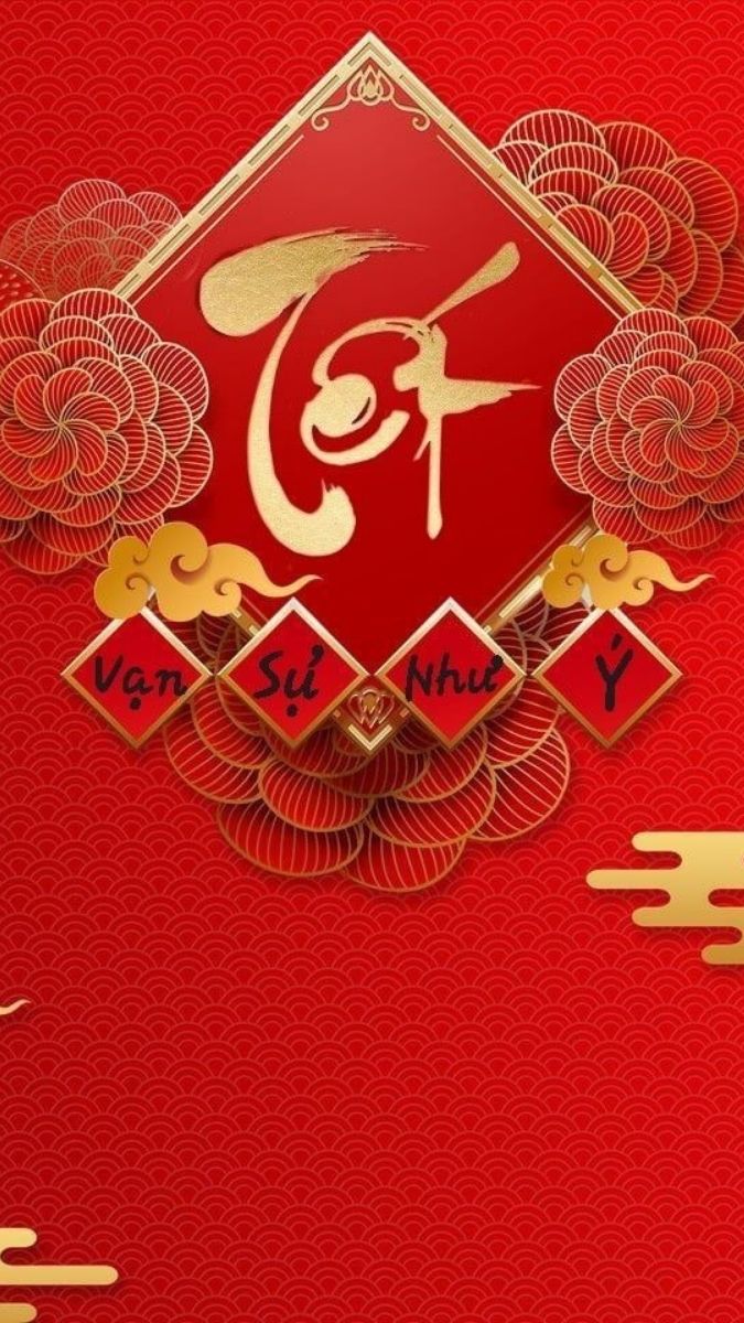 Hình nền Tết cho điện thoại mẫu 12