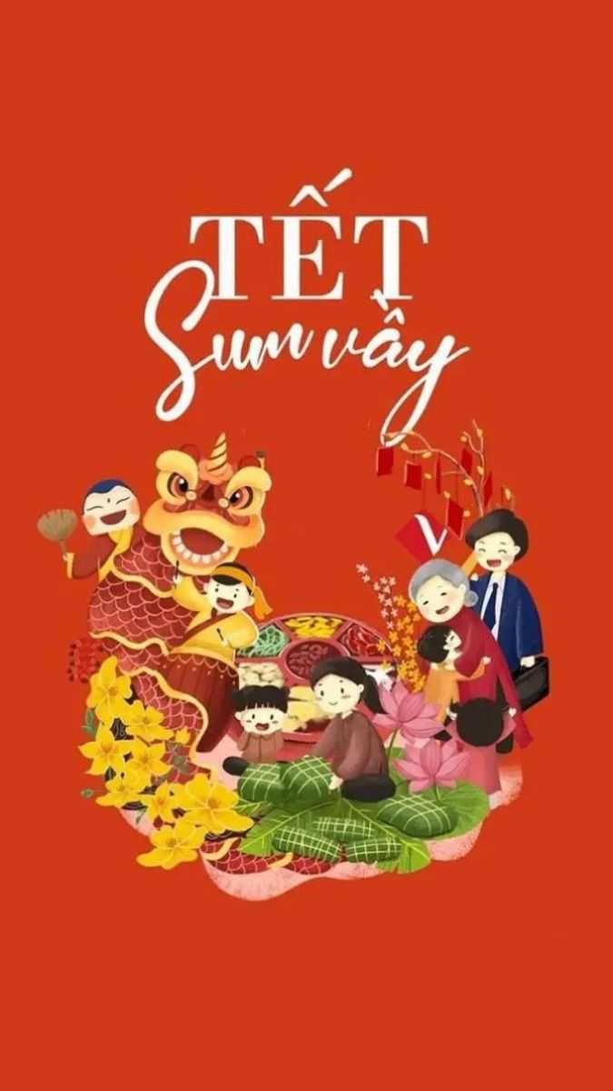 Hình nền Tết cho điện thoại mẫu 18