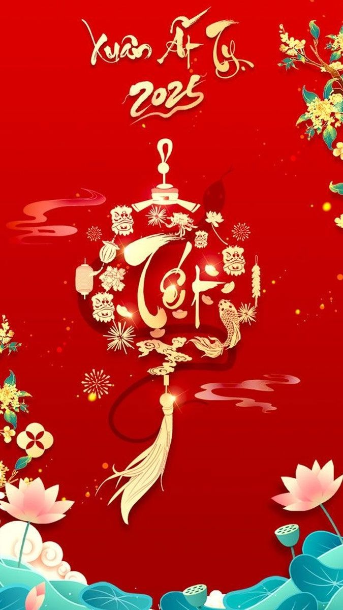 Hình nền Tết cho điện thoại mẫu 4