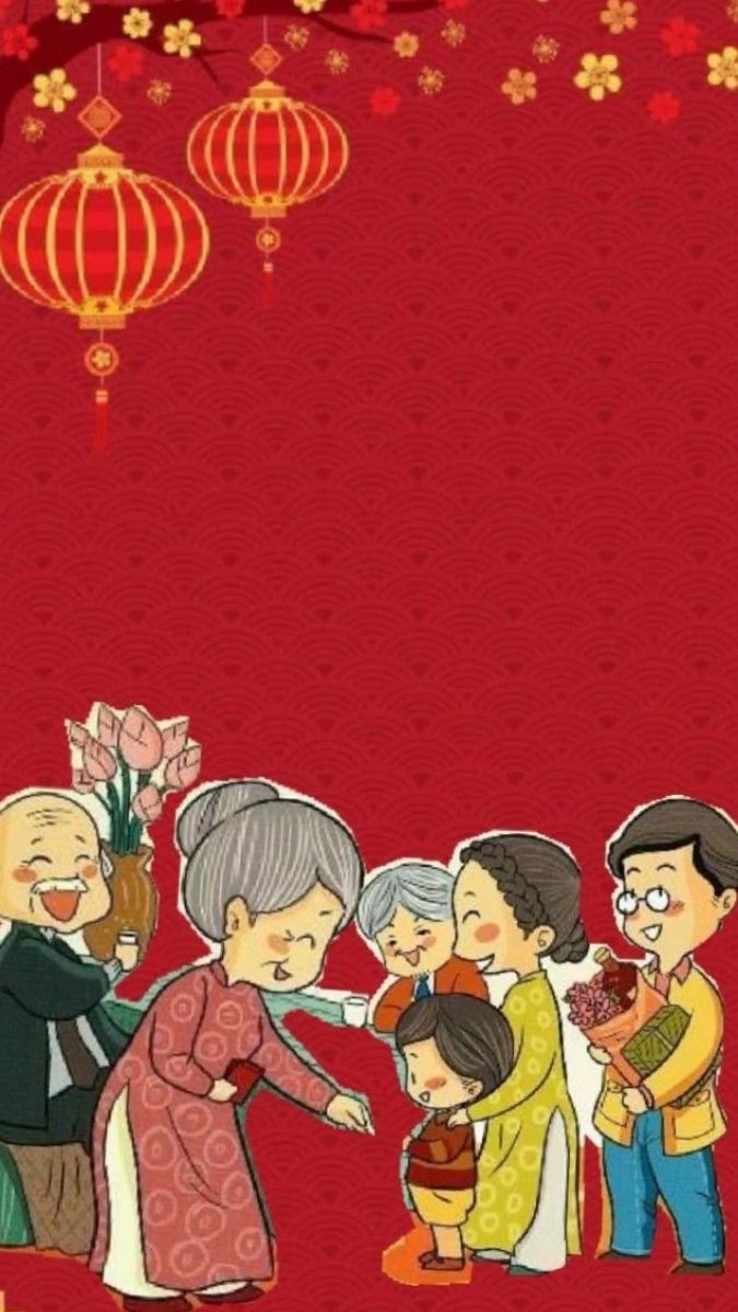 Hình nền Tết cho điện thoại mẫu 6