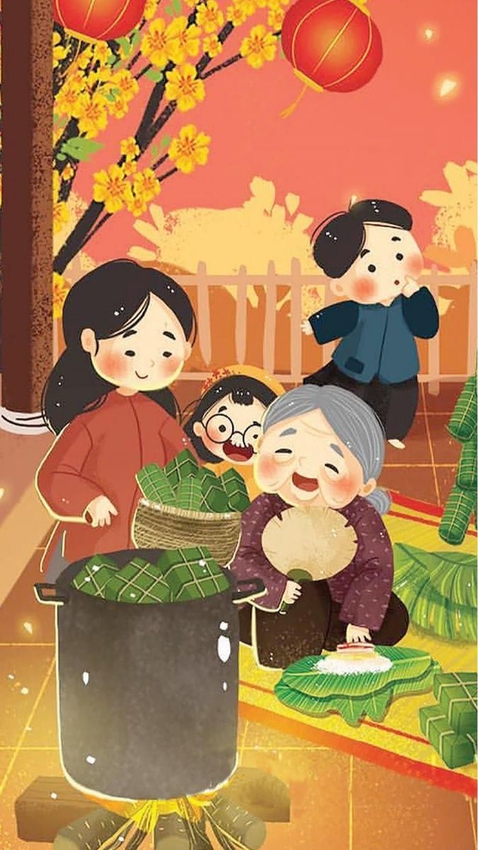 Hình nền Tết cho điện thoại mẫu 9