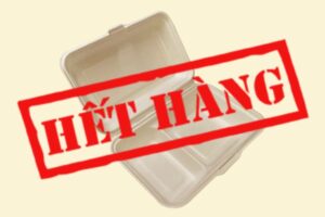 Hộp bã mía chữ nhật 2 ngăn 1000ml kèm nắp