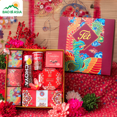 Hộp Giấy Đựng Quà Tết