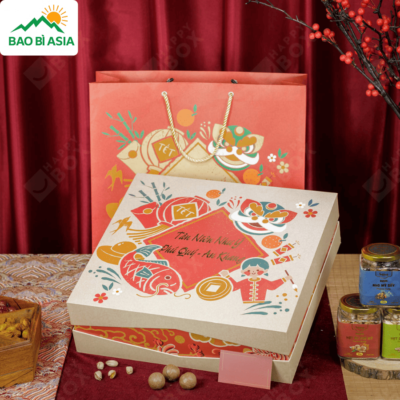 Hộp Giấy Đựng Quà Tết