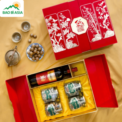 Hộp Giấy Đựng Quà Tết