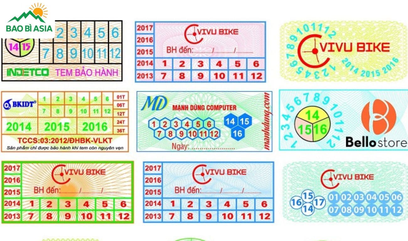 In tem bảo hành