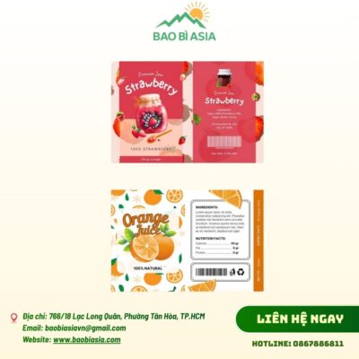 Nhãn dán bao bì mẫu 10