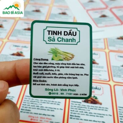 Tem nhãn decal mẫu 30