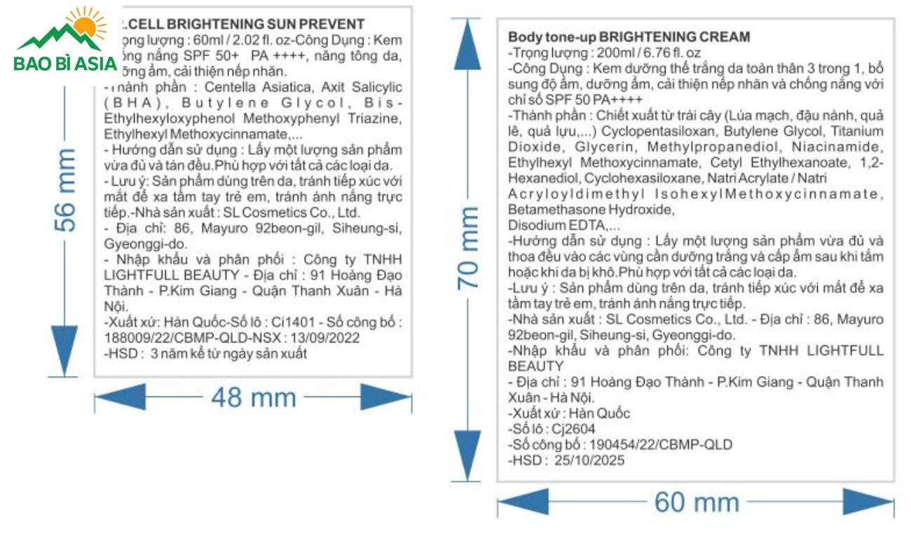 Tem nhãn decal mẫu 35