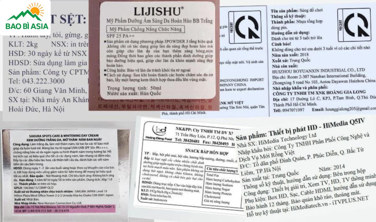 Tem phụ sản phẩm