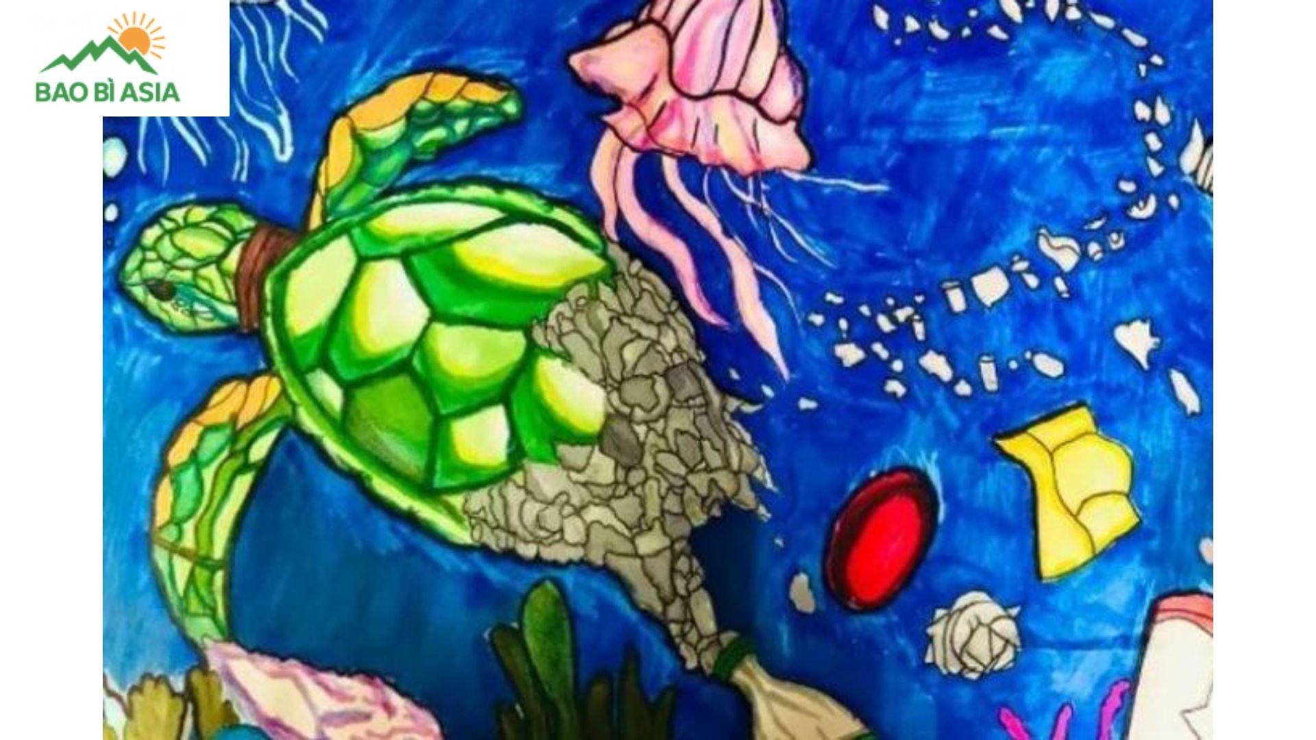 Ý tưởng vẽ tranh bảo vệ thiên nhiên và hệ sinh thái khác mẫu 4