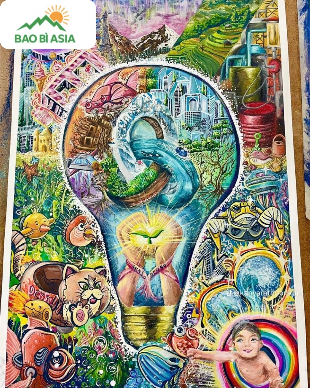 Ý tưởng vẽ tranh bảo vệ thiên nhiên và hệ sinh thái khác mẫu 5