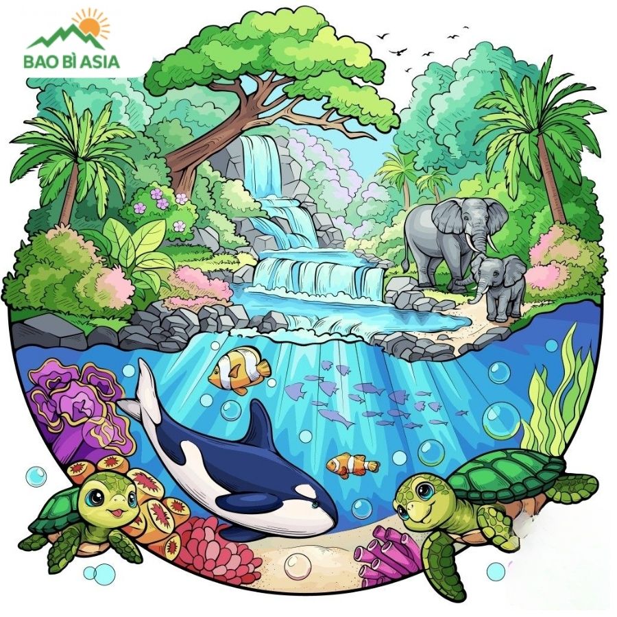 Ý tưởng vẽ tranh bảo vệ thiên nhiên và hệ sinh thái khác mẫu 8