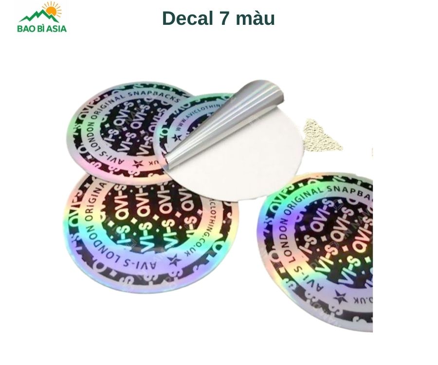 Decal 7 màu